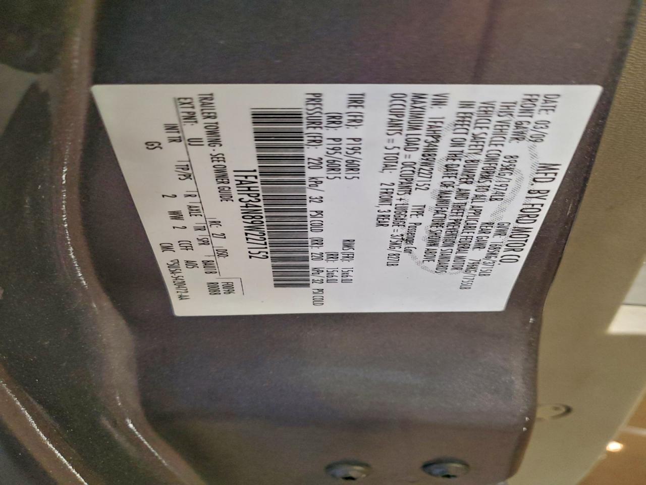 2009 FORD FOCUS S photo 12