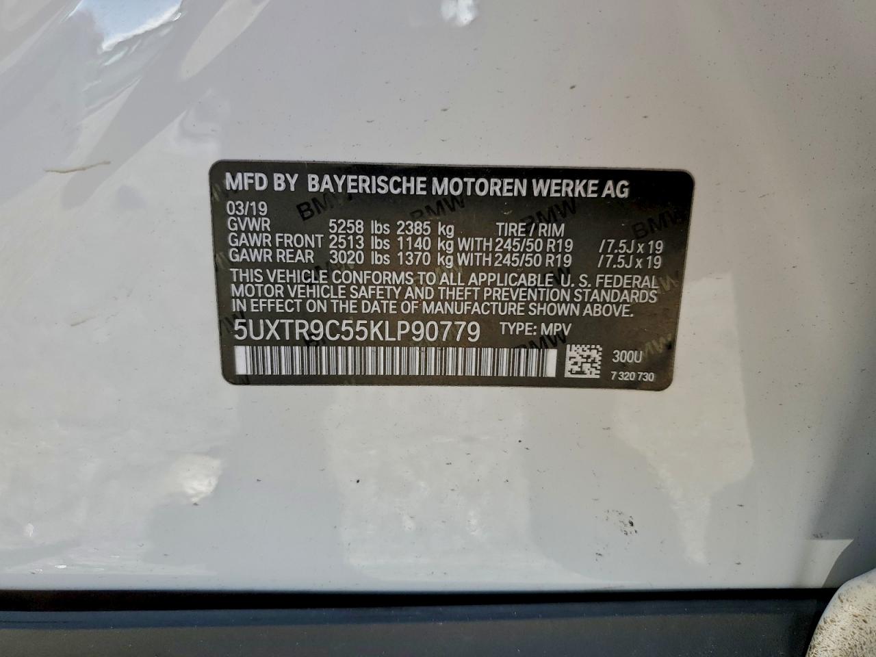 2019 BMW X3 XDRIVE30I photo 13