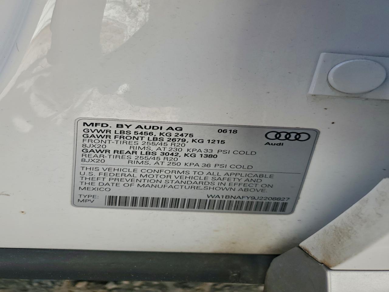 2018 AUDI Q5 PREMIUM PLUS photo 12