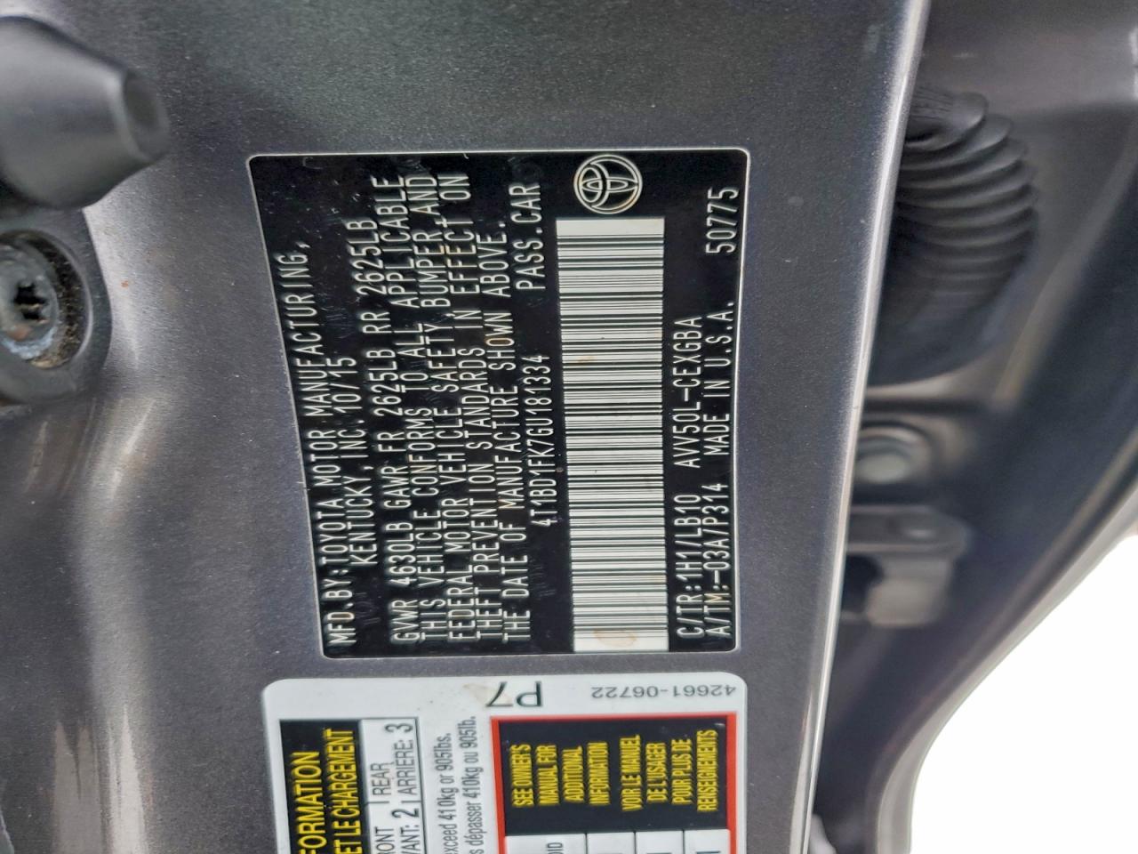 2016 TOYOTA CAMRY HYBRID photo 12