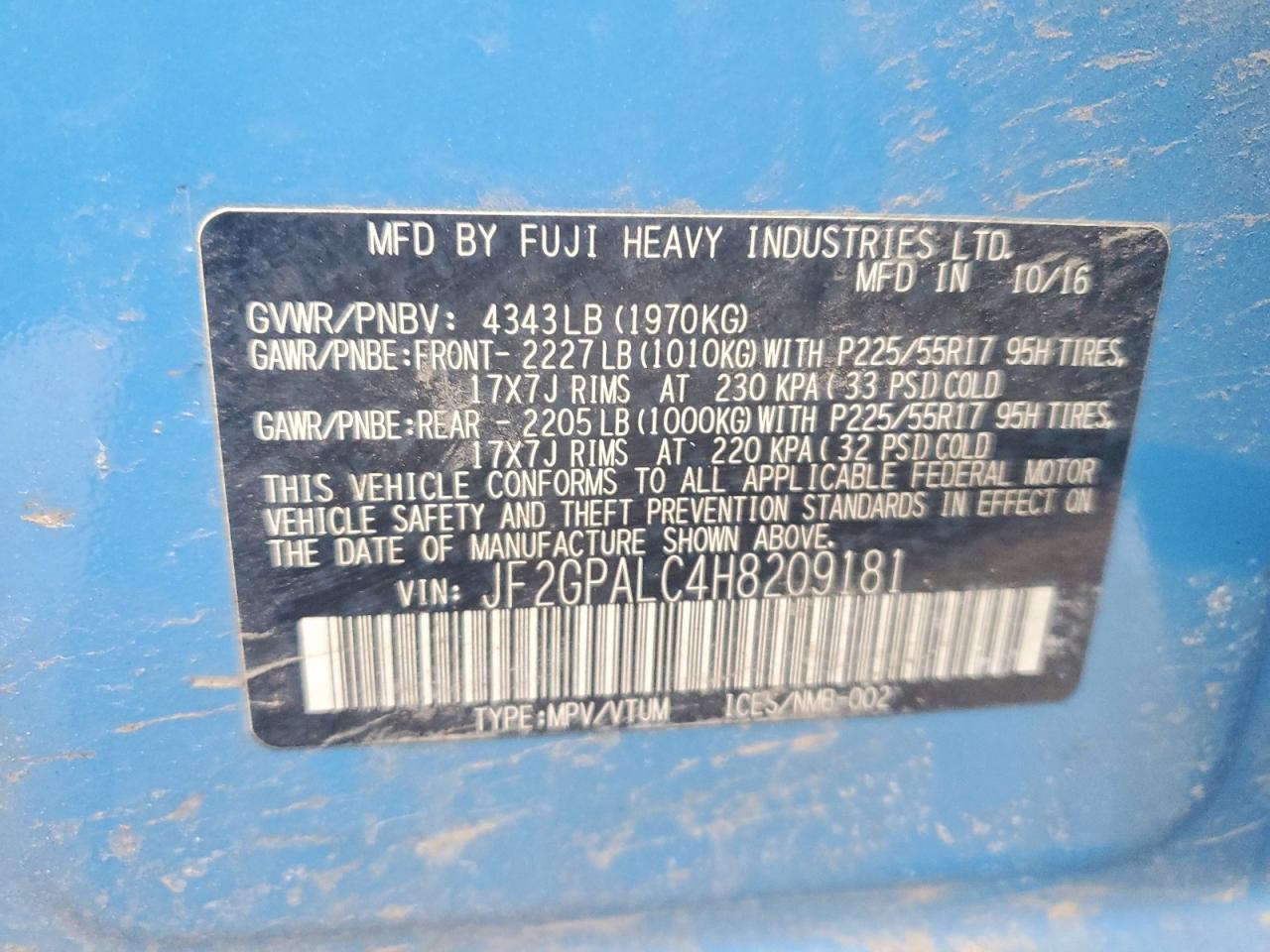 2017 SUBARU CROSSTREK LIMITED photo 23