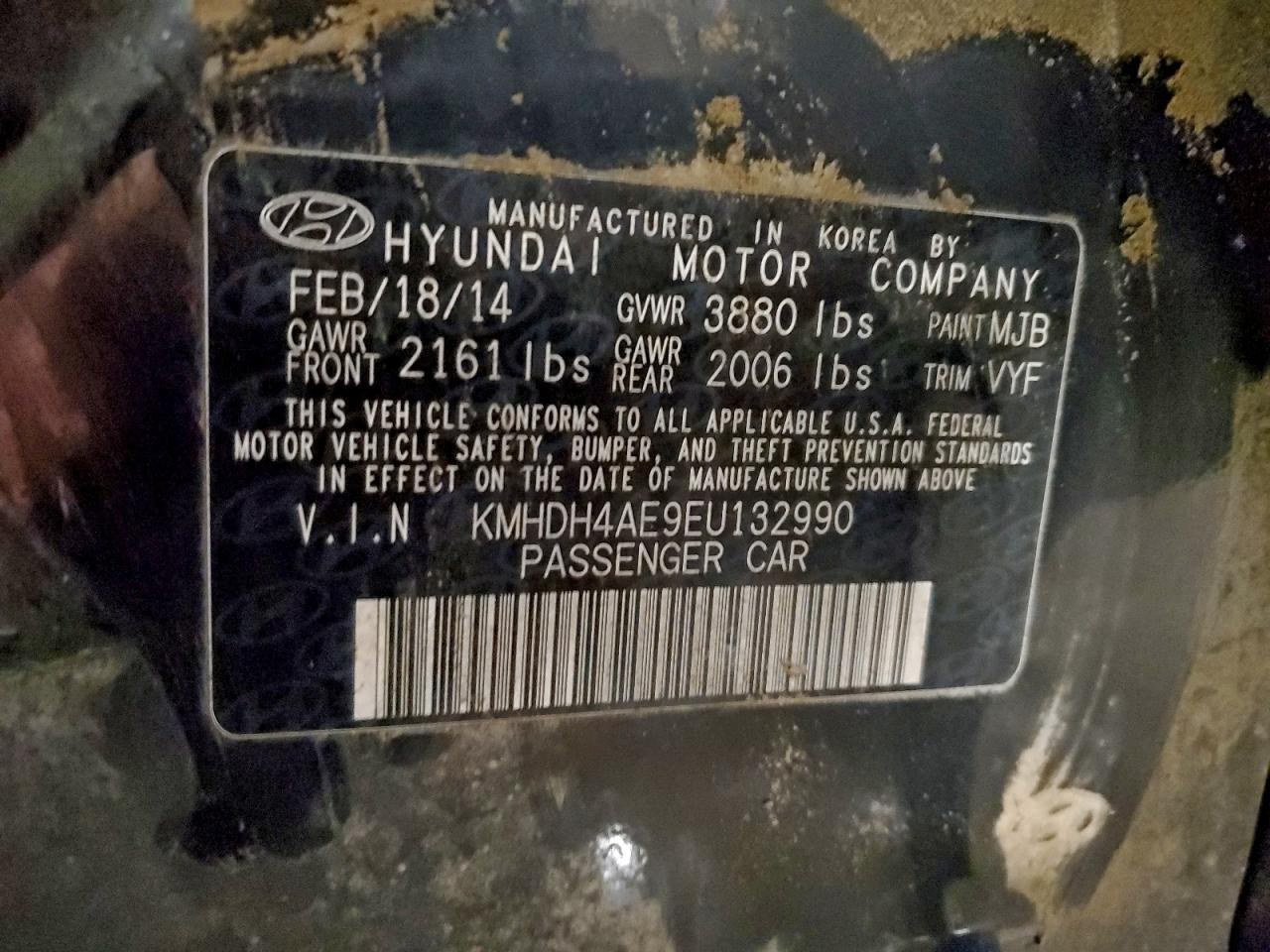 2014 HYUNDAI ELANTRA SE photo 12