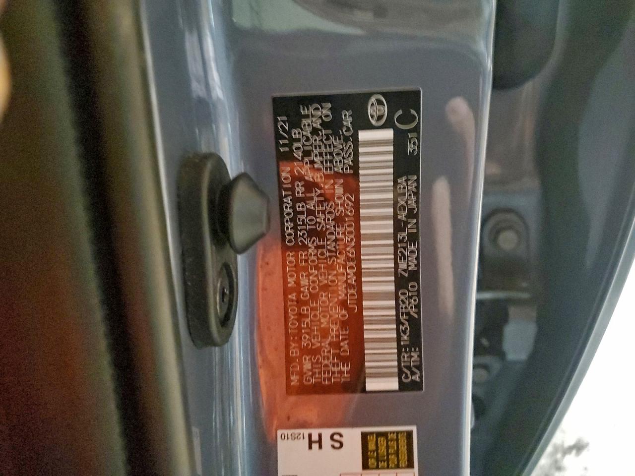 2022 TOYOTA COROLLA LE photo 12