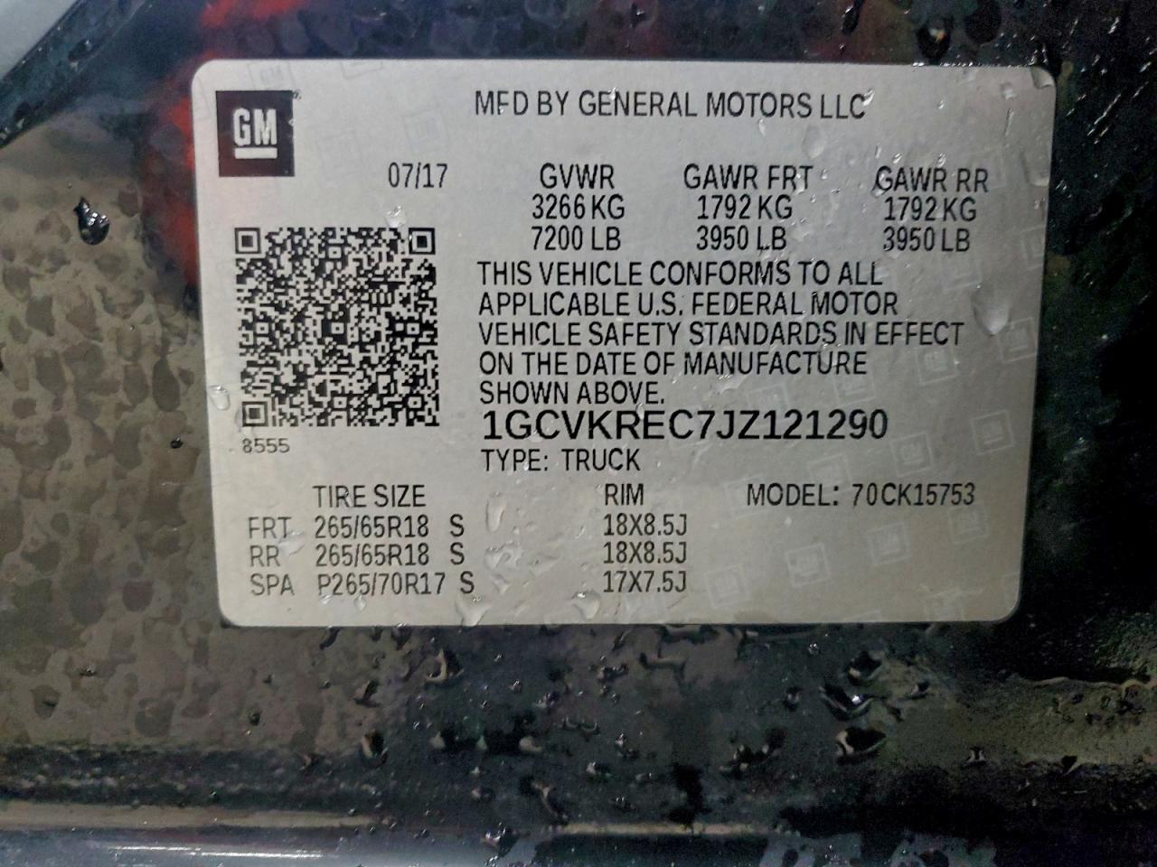 2018 CHEVROLET SILVERADO K1500 LT photo 13