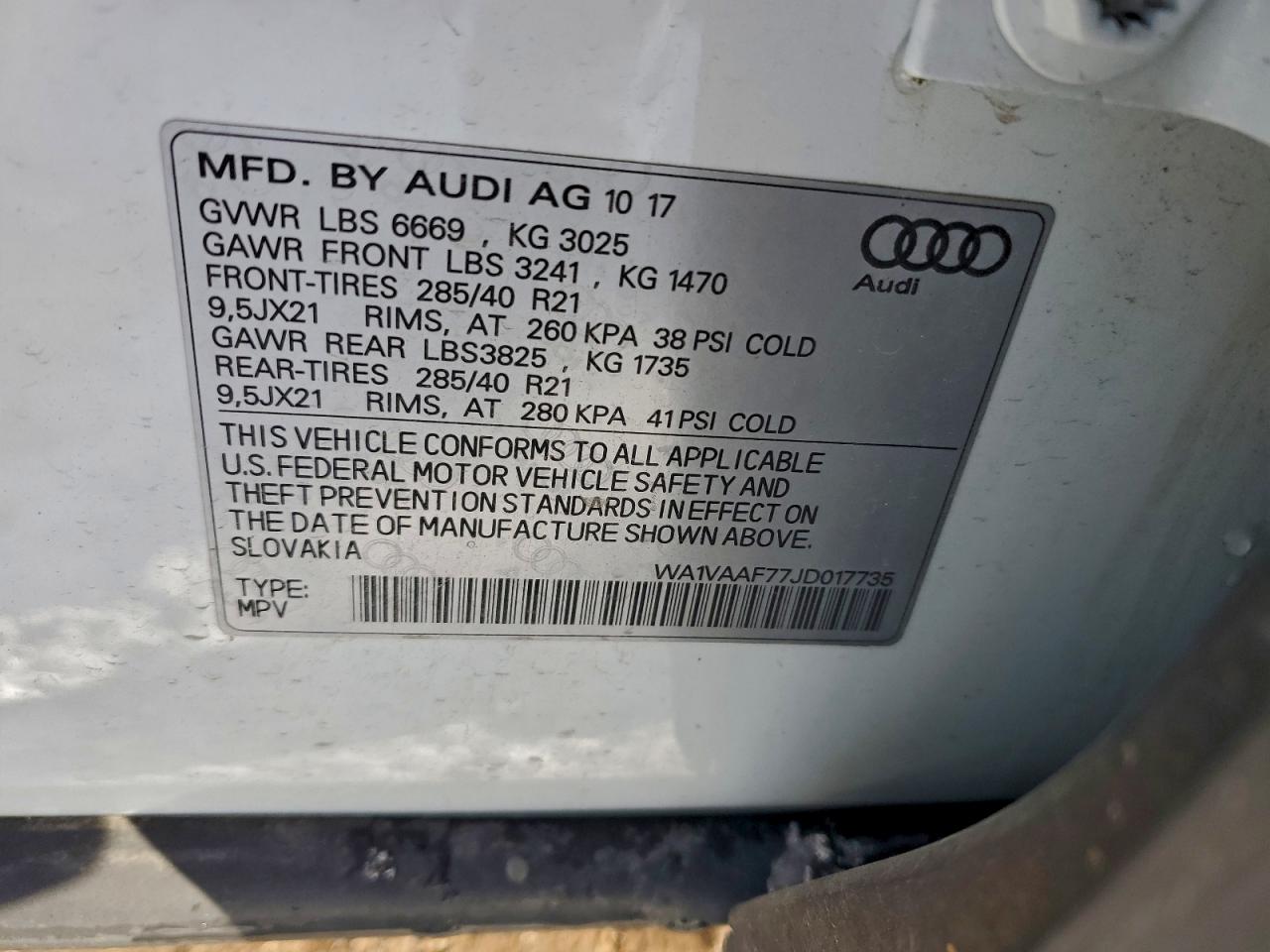 2018 AUDI Q7 PRESTIGE photo 13
