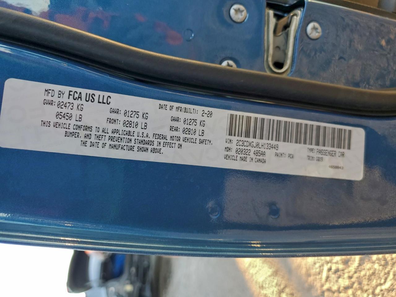 2020 DODGE CHARGER SCAT PACK photo 12