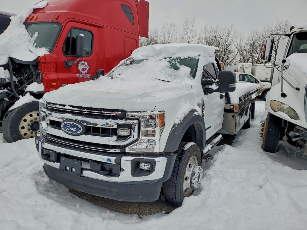 2022 FORD F550 ROLLBACK TRUCK — SIDE damage — photo 1