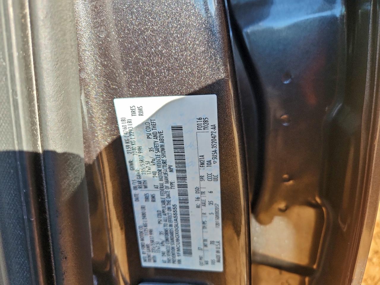2016 FORD ESCAPE SE photo 34