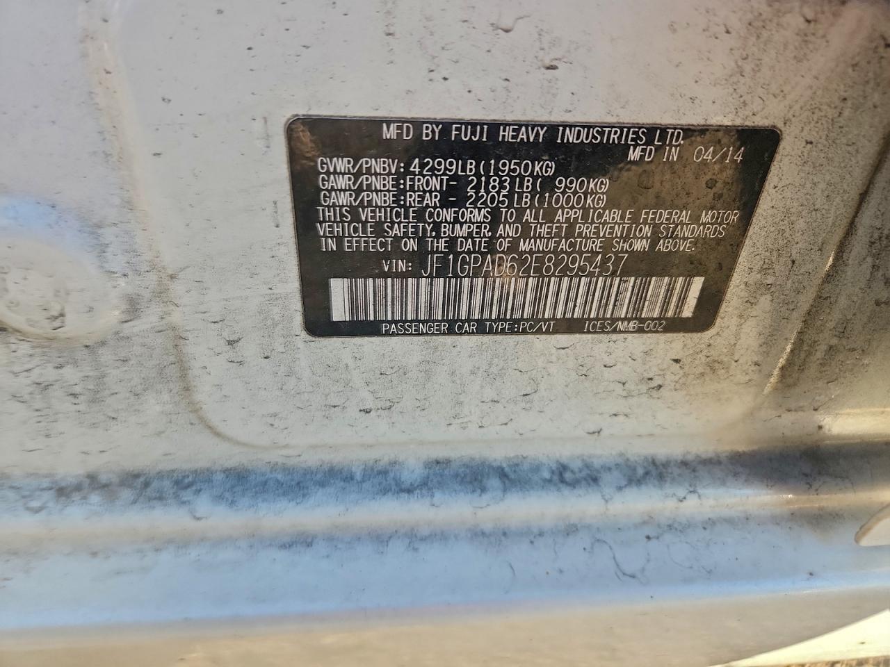 2014 SUBARU IMPREZA PREMIUM photo 12