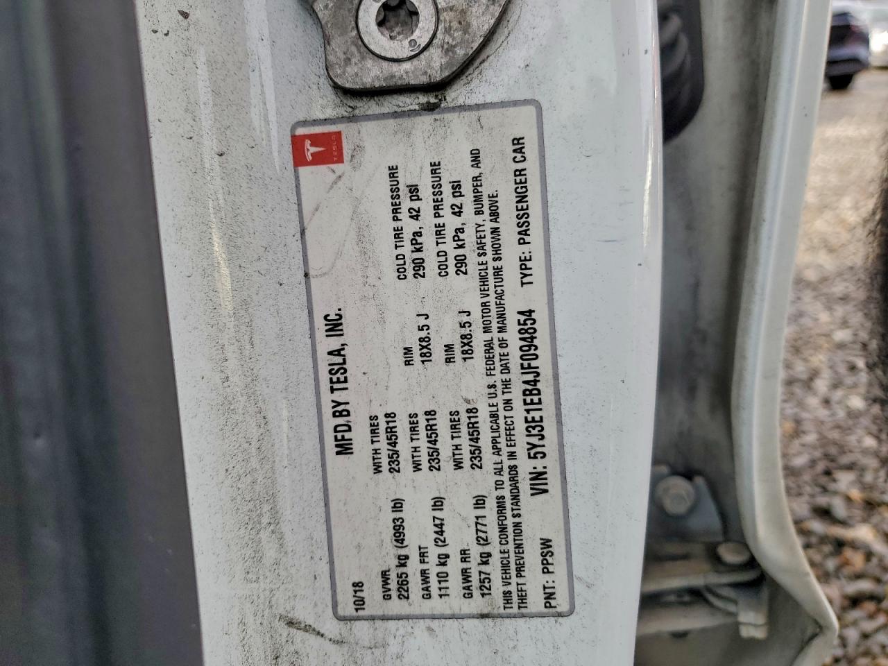 2018 TESLA MODEL 3 photo 25