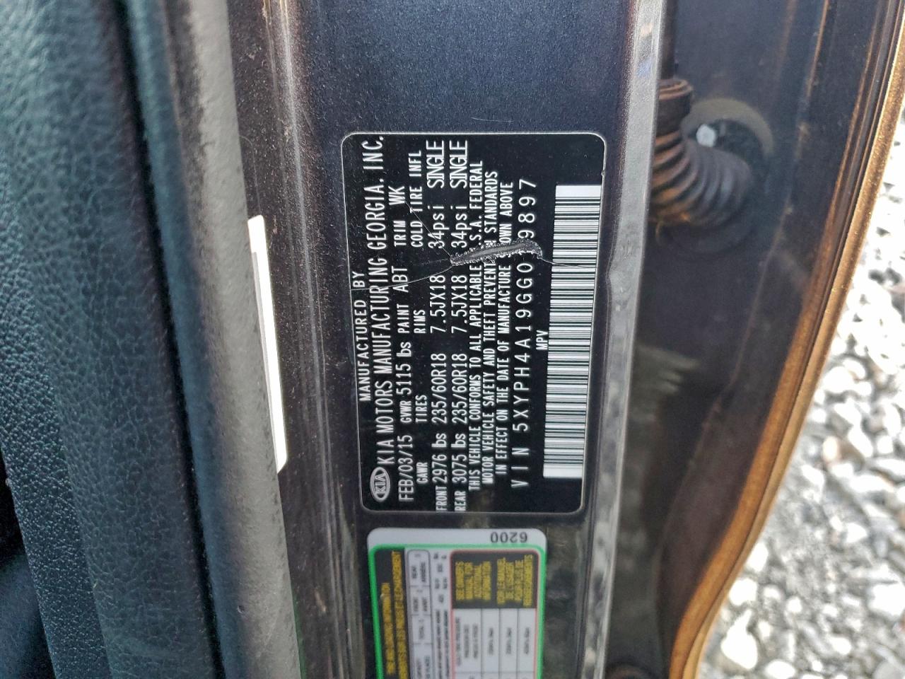 2016 KIA SORENTO EX photo 13
