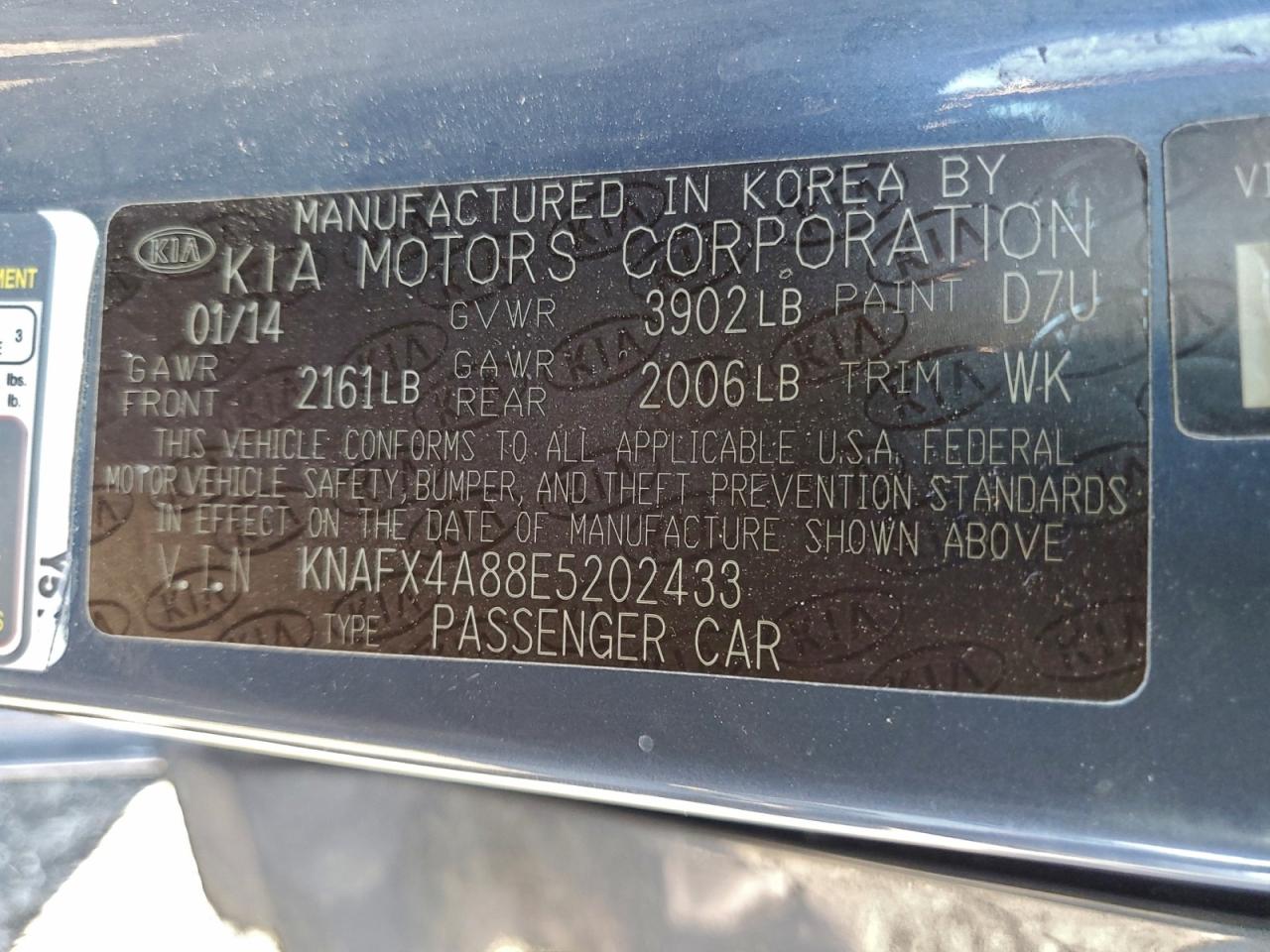 2014 KIA FORTE EX photo 12