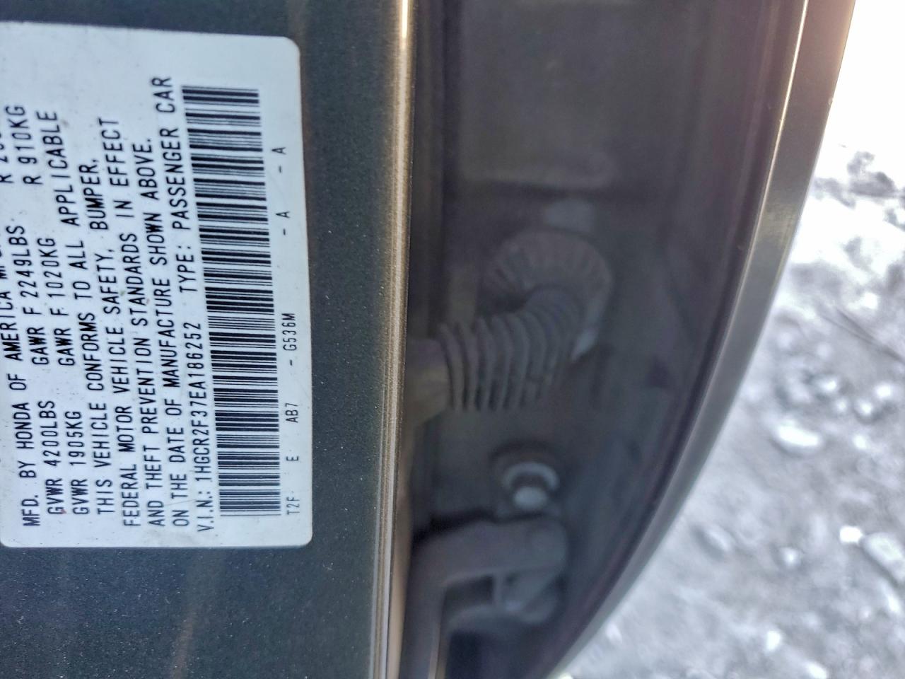 2014 HONDA ACCORD LX photo 12