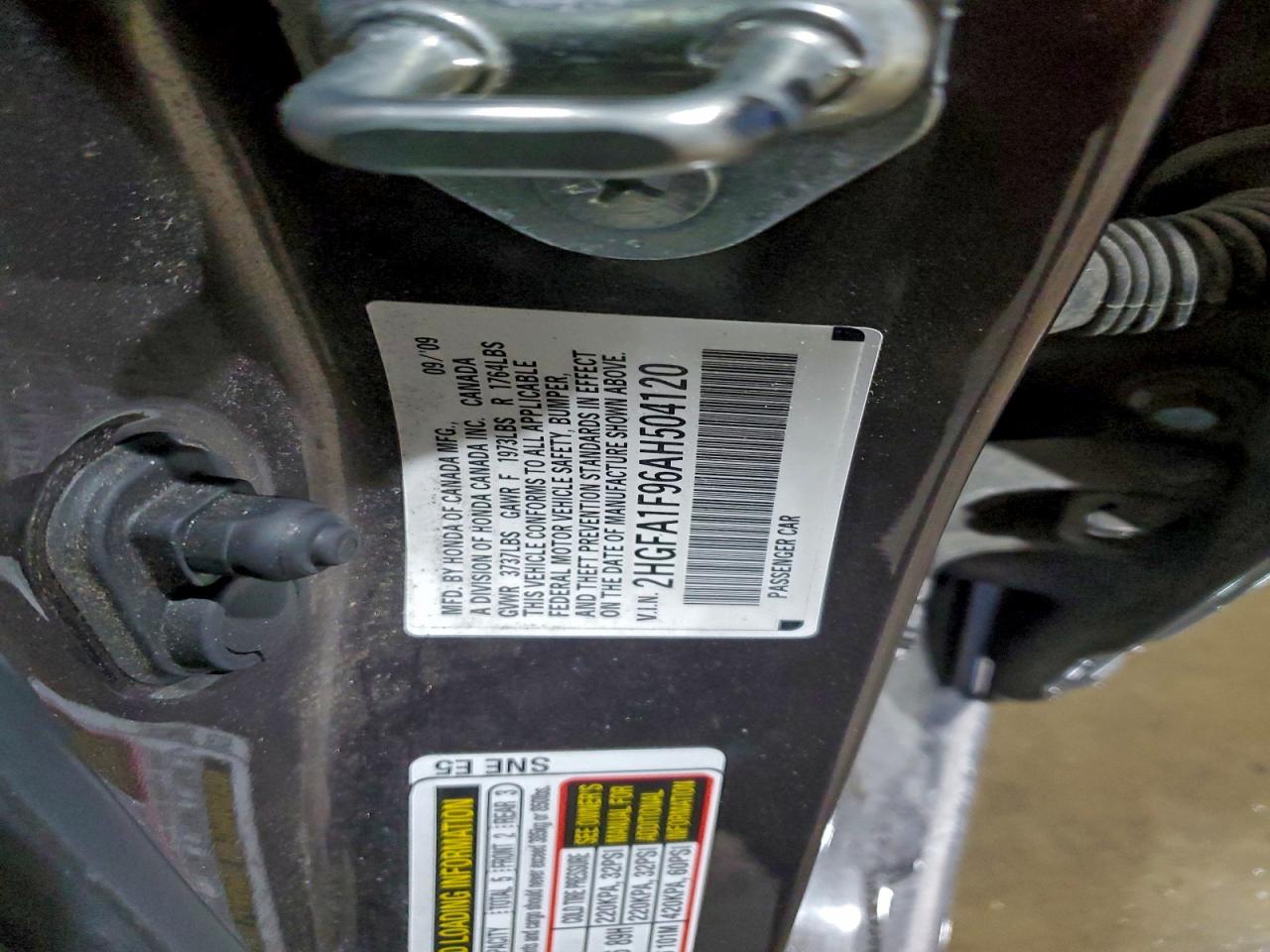 2010 HONDA CIVIC EXL photo 12