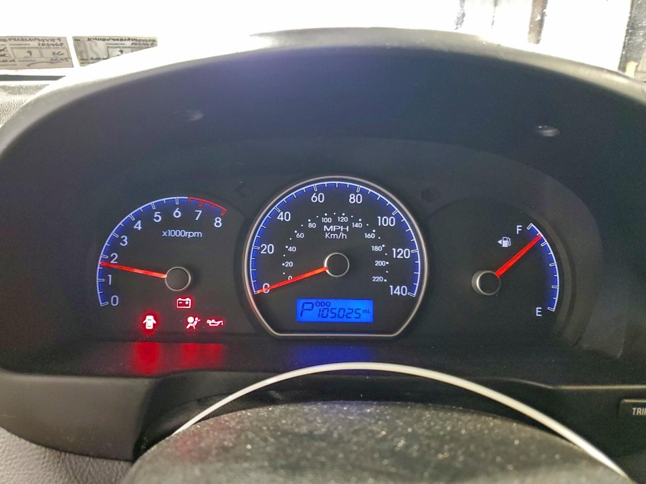2010 HYUNDAI ELANTRA BLUE photo 9