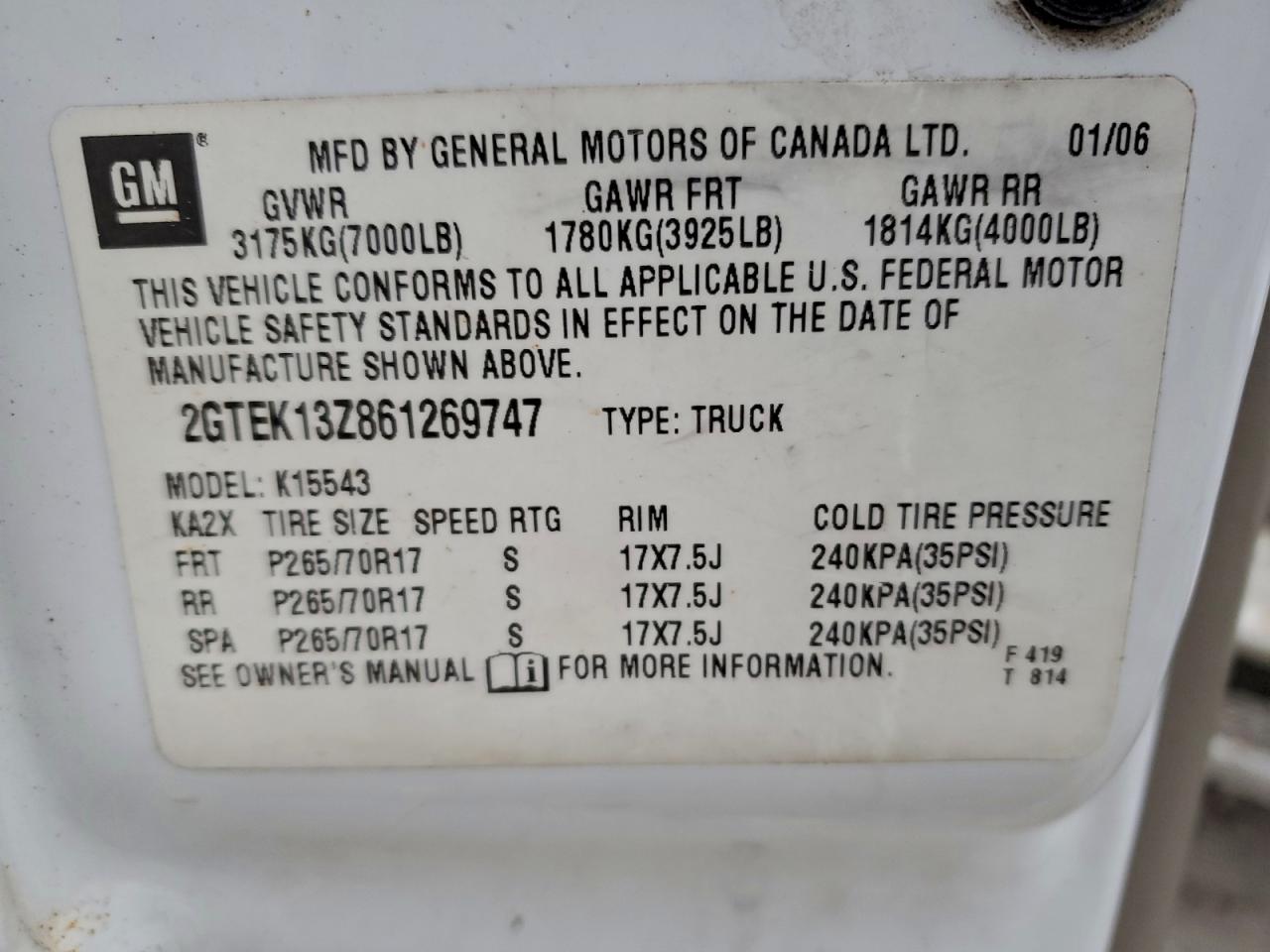 2006 GMC NEW SIERRA K1500 photo 12