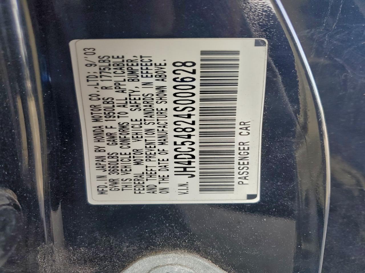 2004 ACURA RSX photo 12
