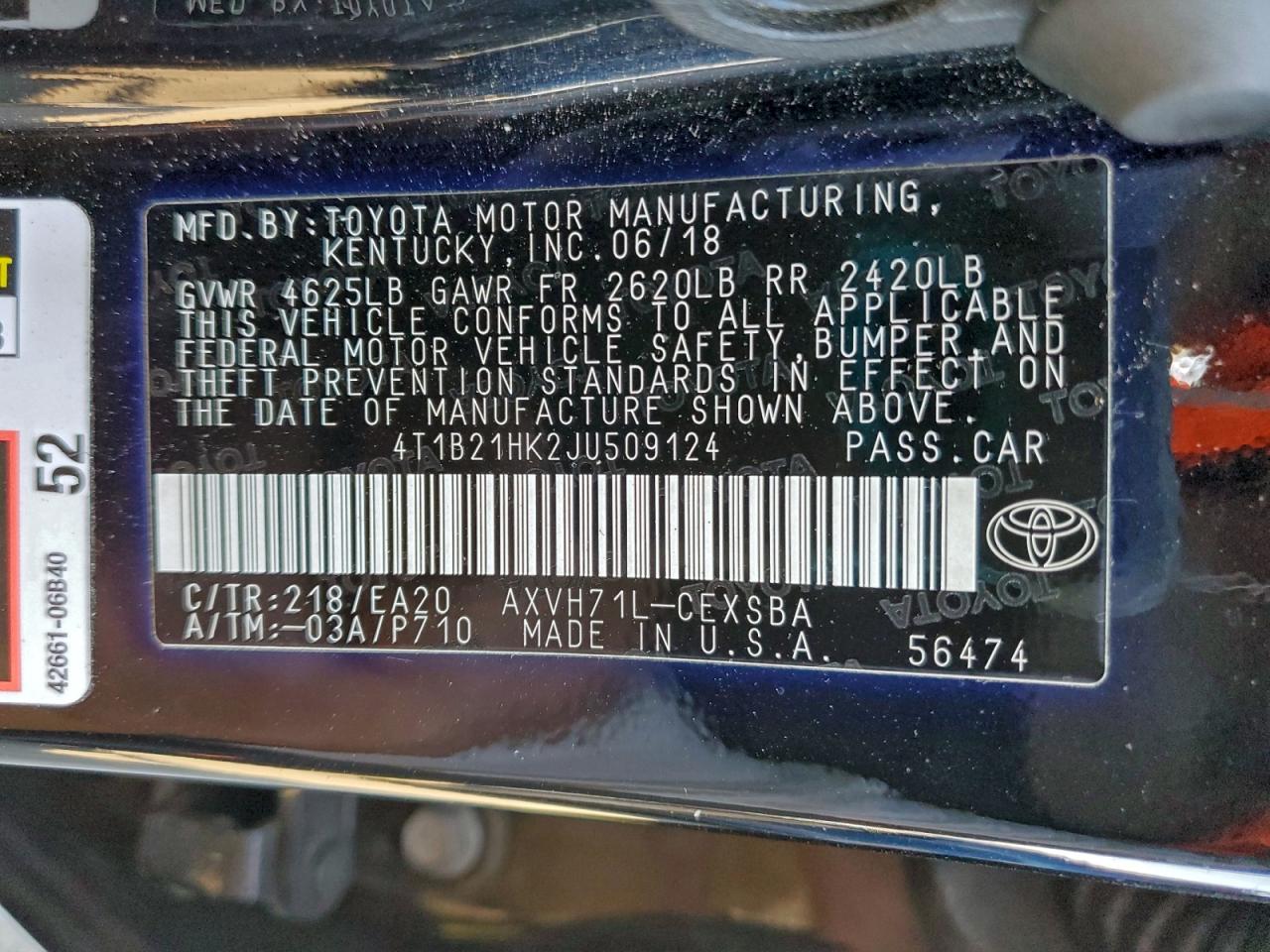 2018 TOYOTA CAMRY HYBRID photo 13