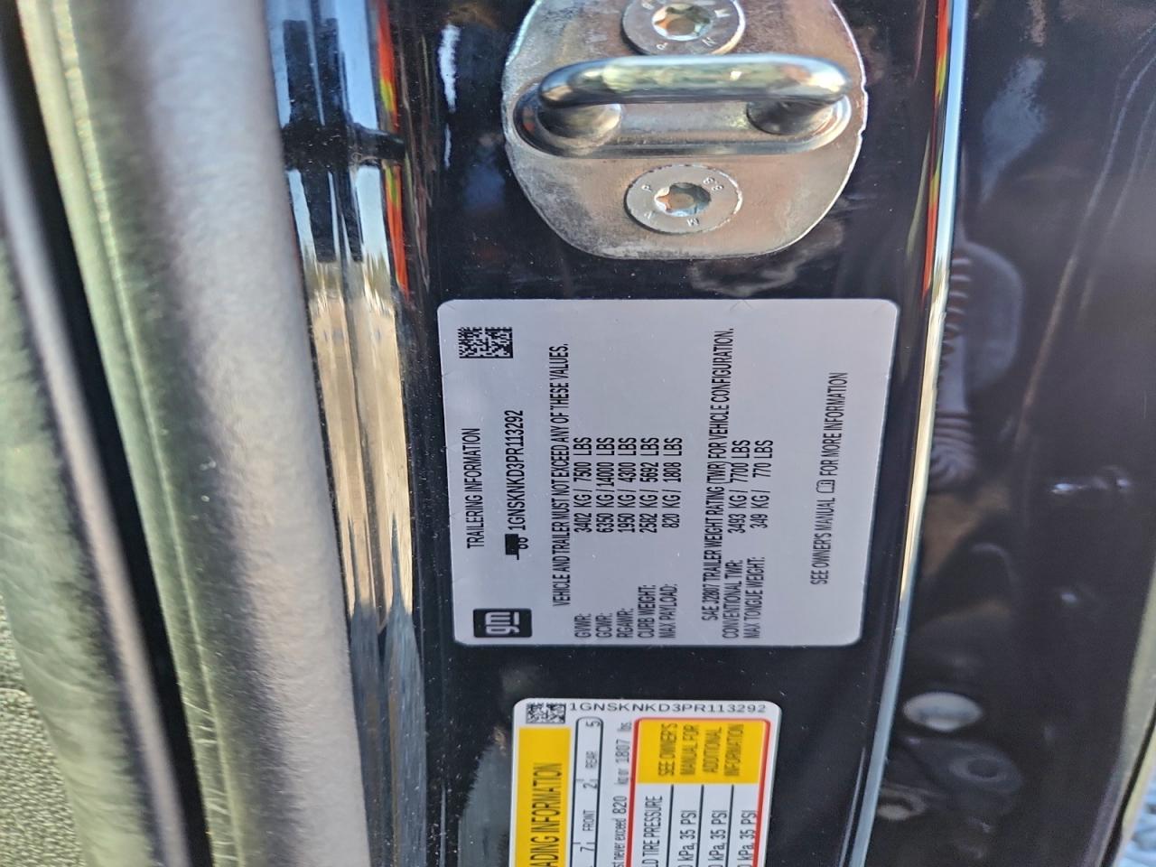 2023 CHEVROLET TAHOE K1500 LT photo 14