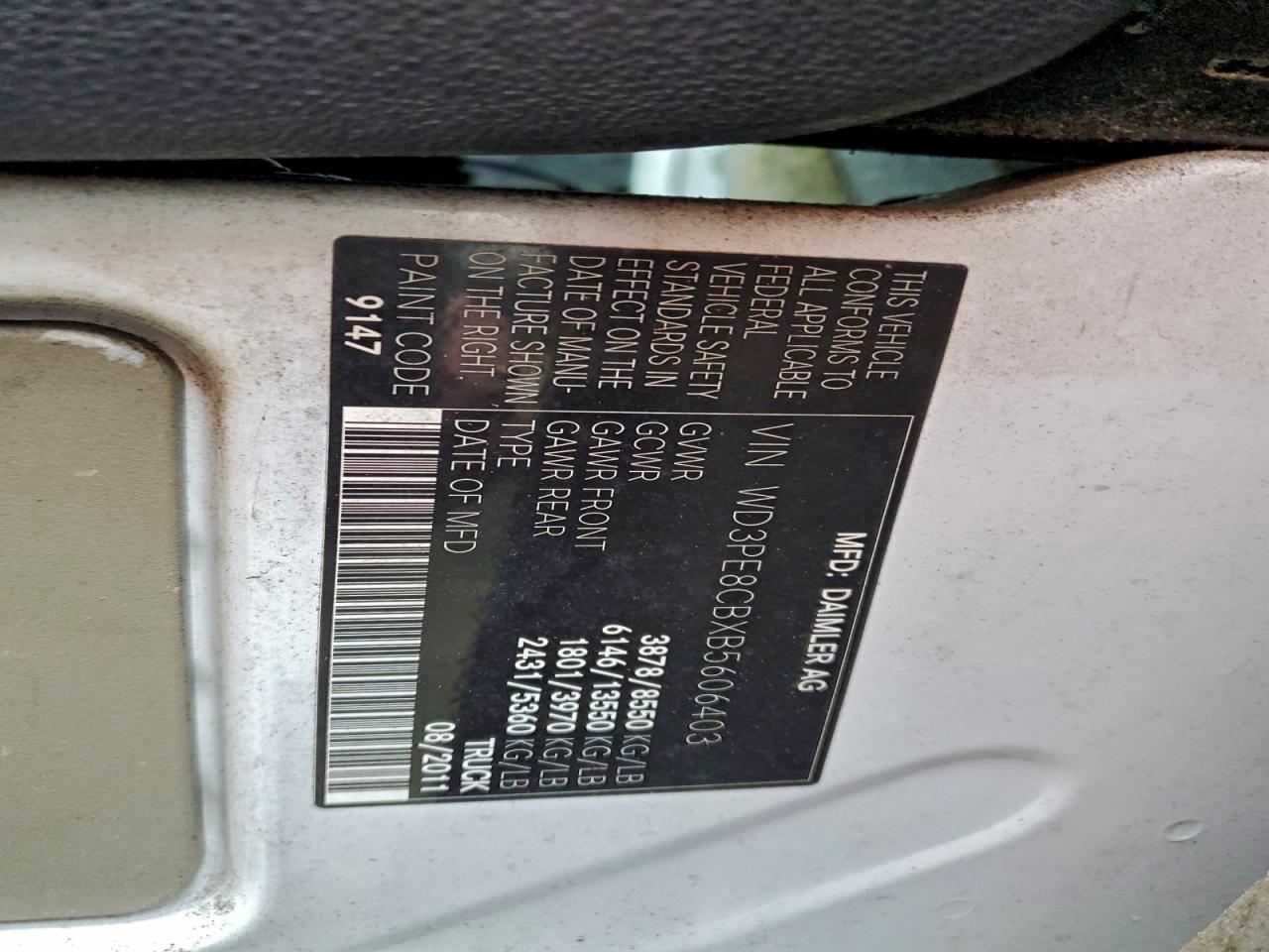 2011 MERCEDES-BENZ SPRINTER 2500 photo 12