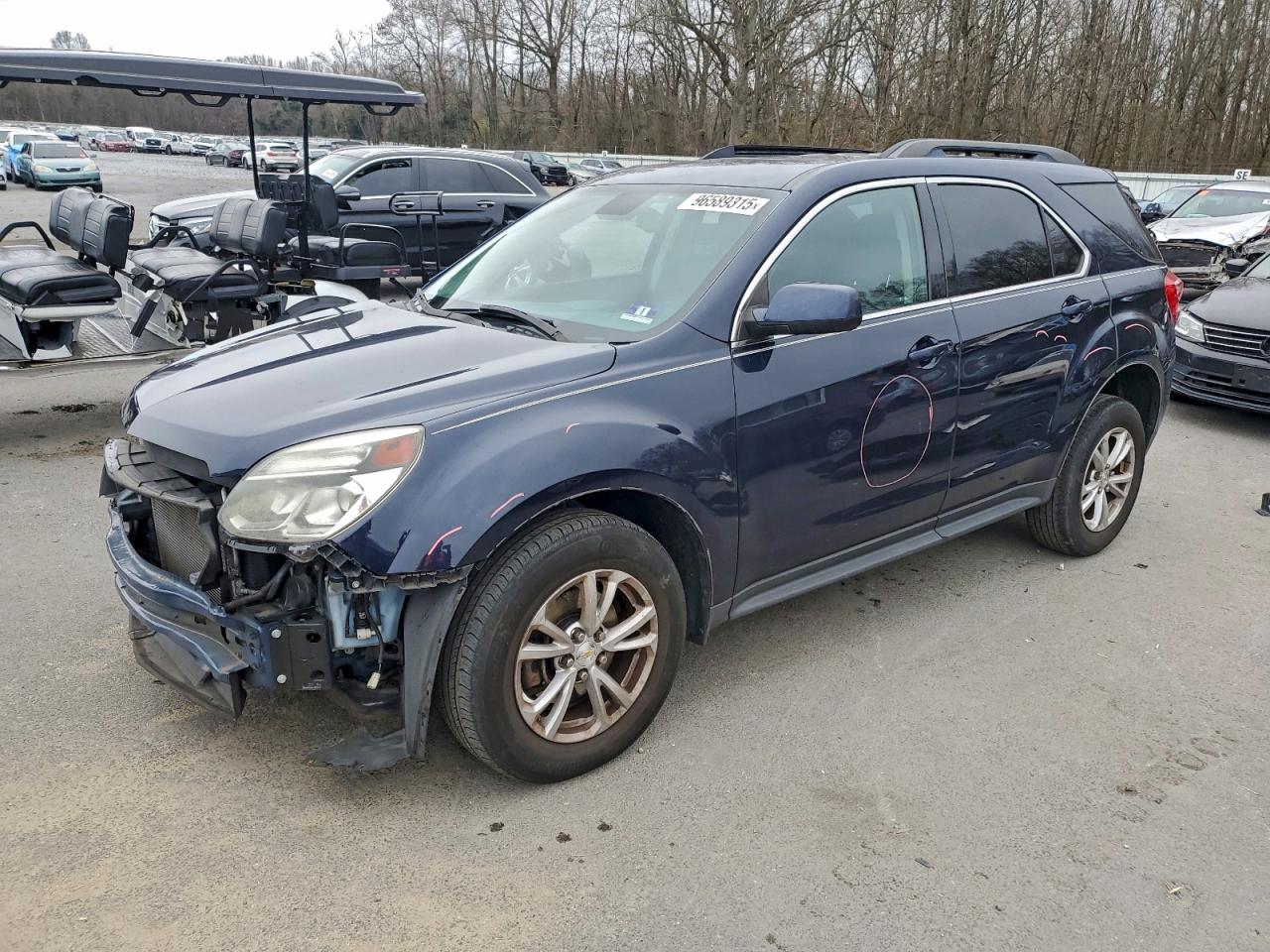 2017 CHEVROLET EQUINOX LT — FRONT END damage — photo 1