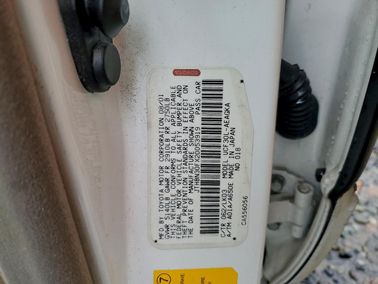 2002 LEXUS LS 430 photo 12
