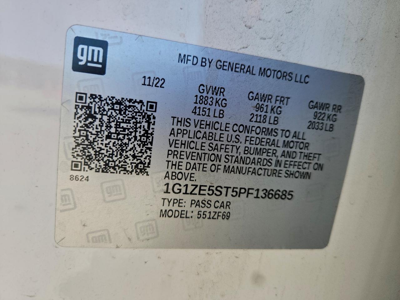 2023 CHEVROLET MALIBU PREMIER photo 23