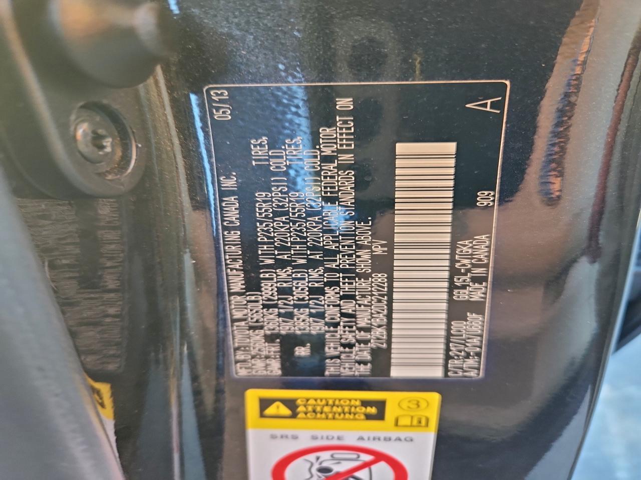 2013 LEXUS RX 350 BASE photo 12