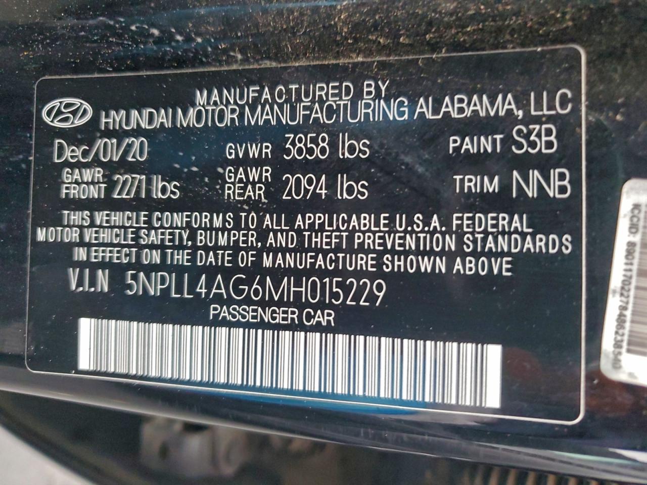 2021 HYUNDAI ELANTRA SE photo 12