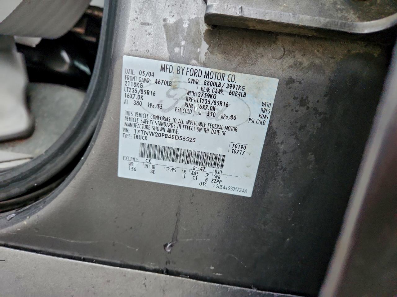 2004 FORD F250 SUPER DUTY photo 12