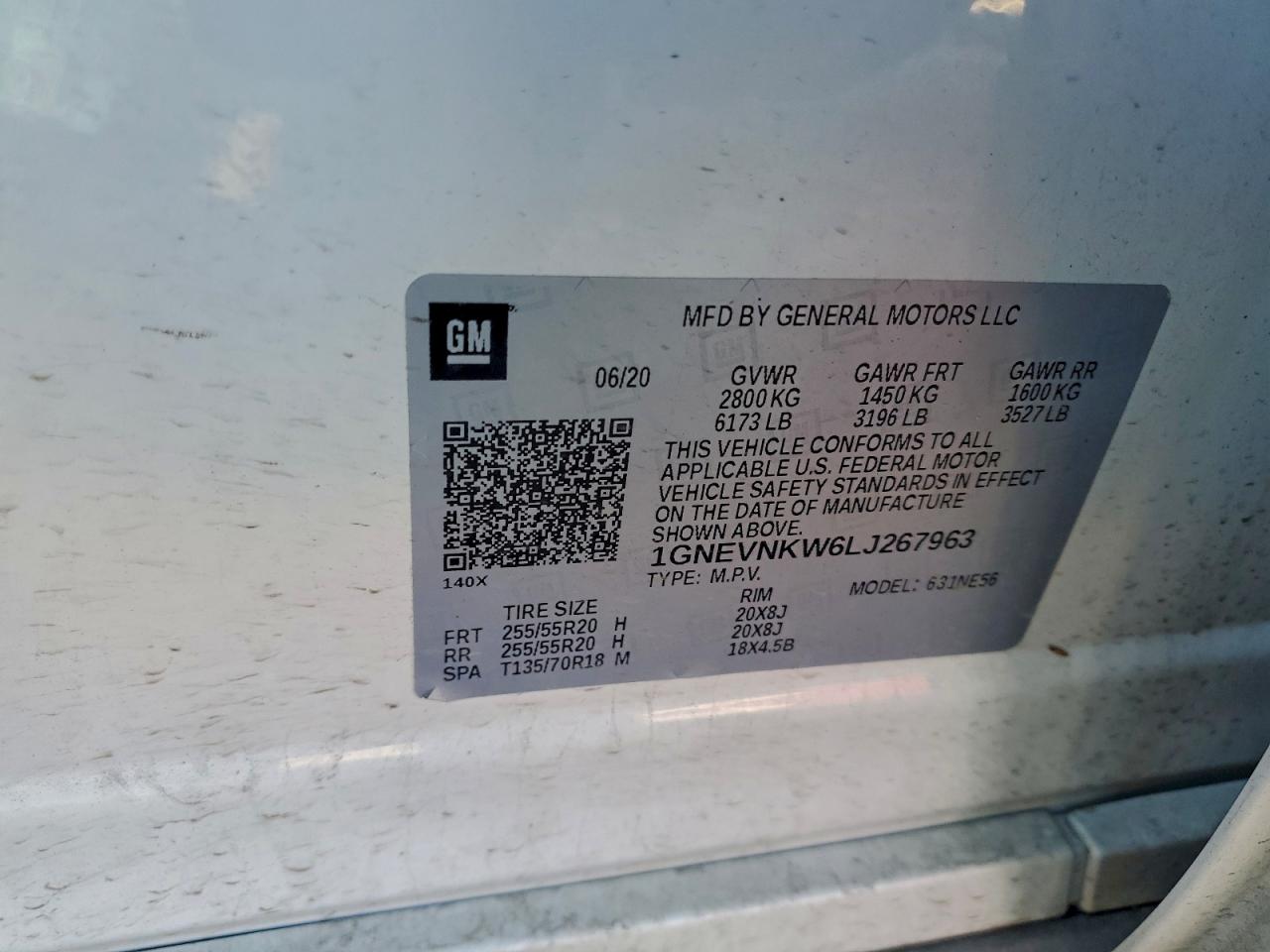 2020 CHEVROLET TRAVERSE HIGH COUNTRY photo 12