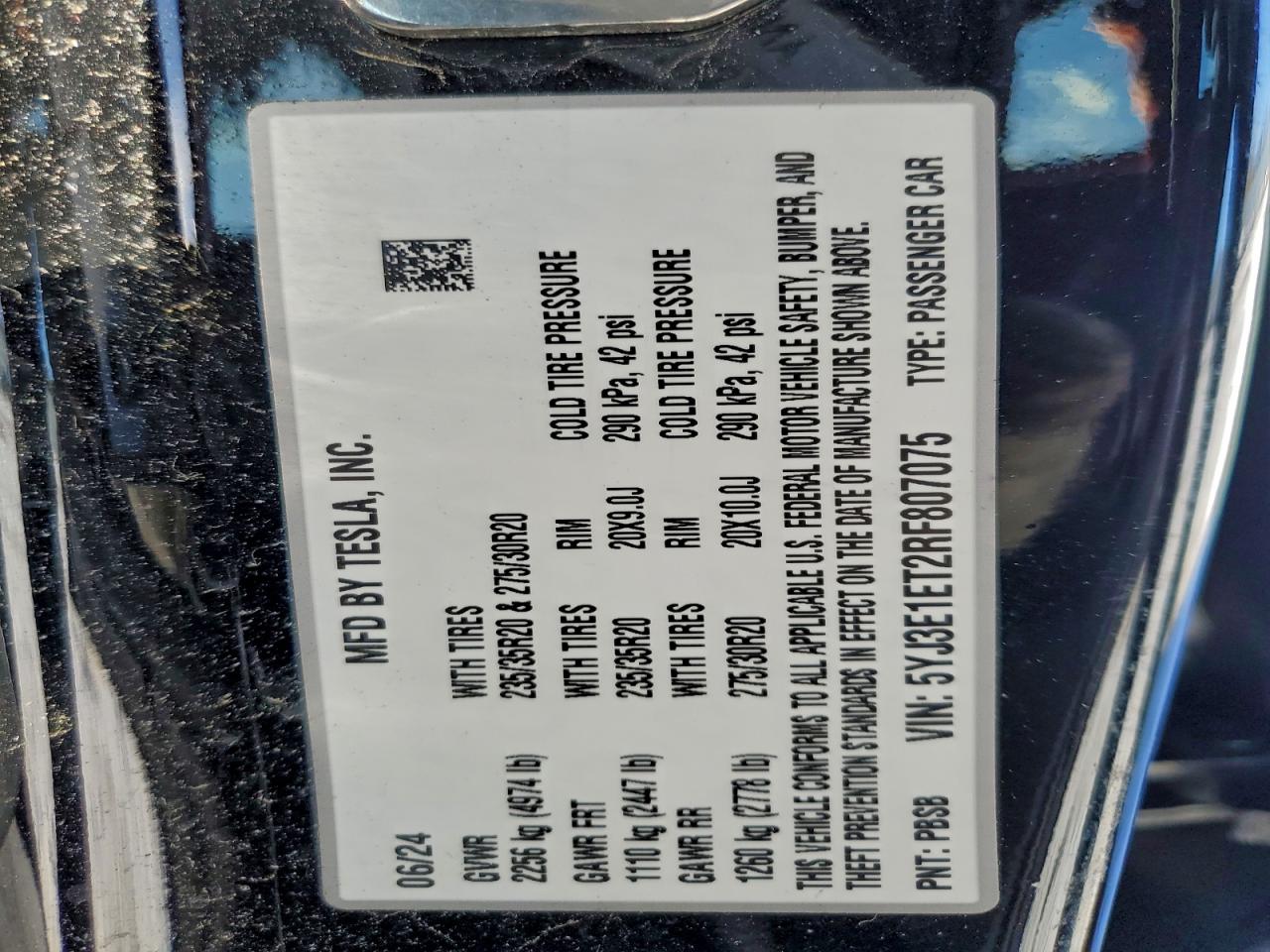 2024 TESLA MODEL 3 photo 12