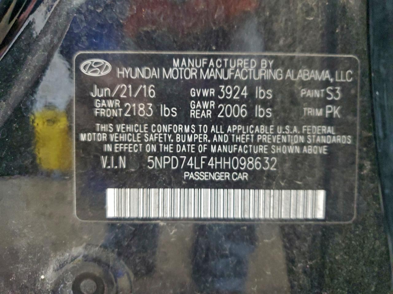 2017 HYUNDAI ELANTRA SE photo 13