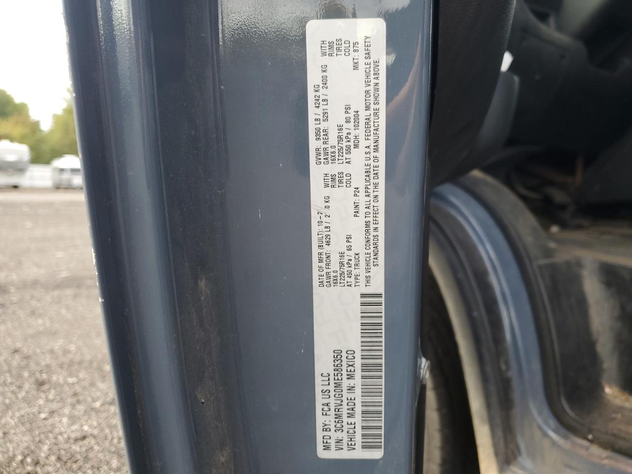 2021 RAM PROMASTER 3500 3500 HIGH photo 13