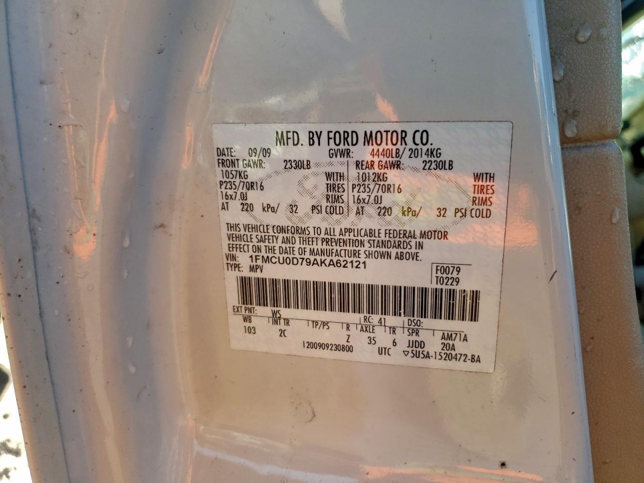 2010 FORD ESCAPE XLT photo 14