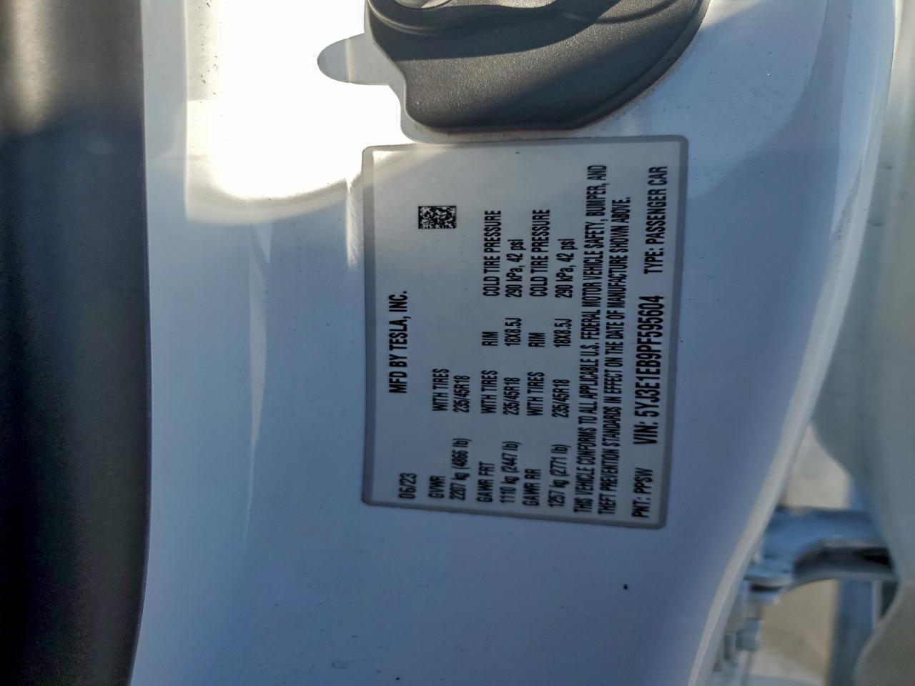 2023 TESLA MODEL 3 photo 12