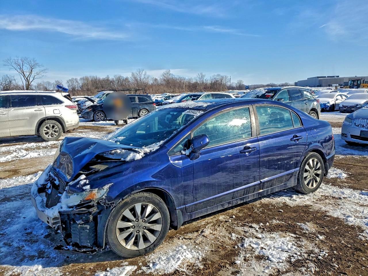 2010 HONDA CIVIC EX — FRONT END damage — photo 1