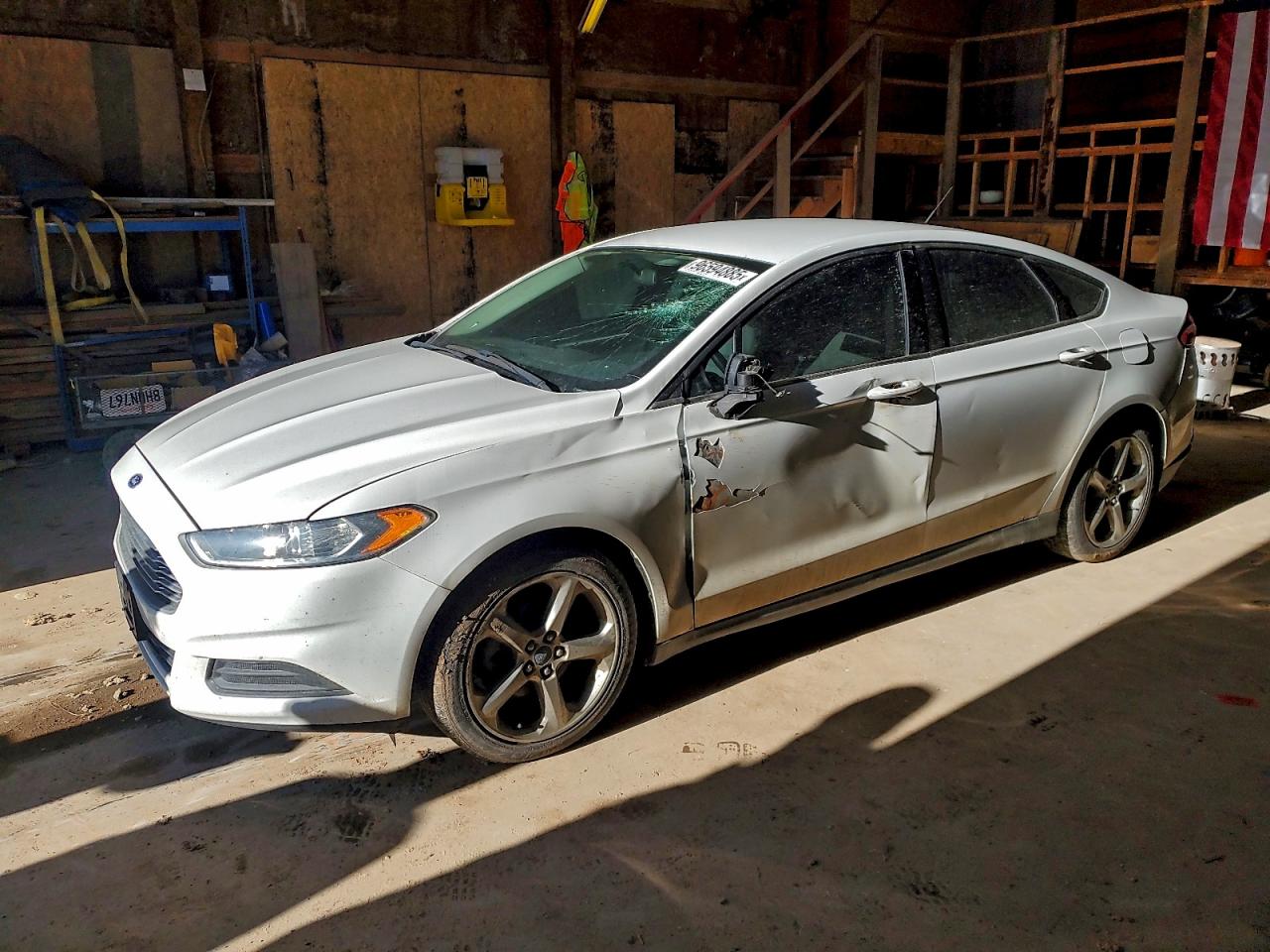 2014 FORD FUSION S — SIDE damage — photo 1