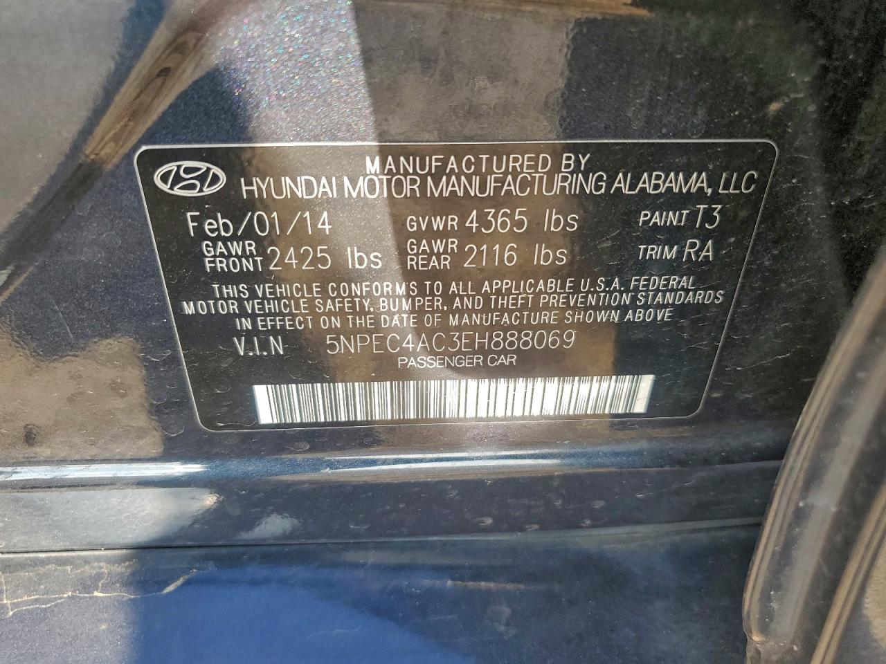 2014 HYUNDAI SONATA SE photo 12