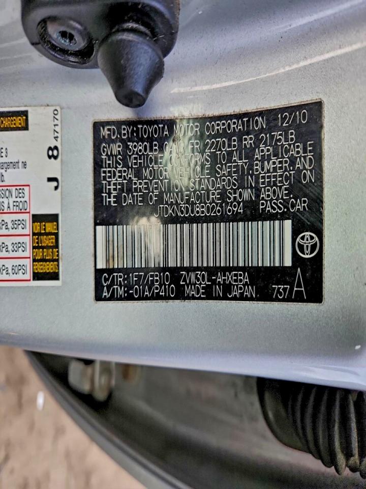 2011 TOYOTA PRIUS photo 12