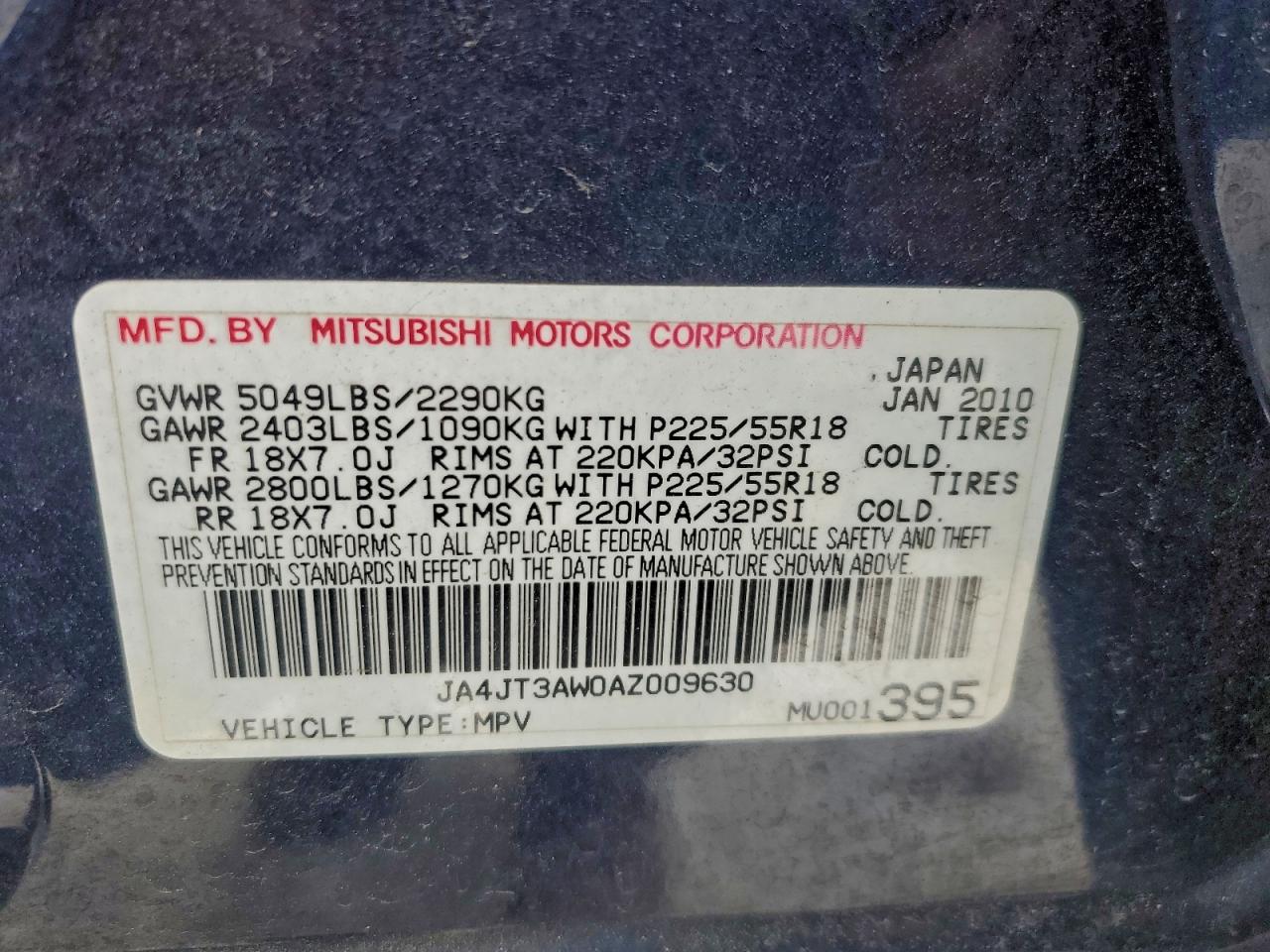 2010 MITSUBISHI OUTLANDER SE photo 12
