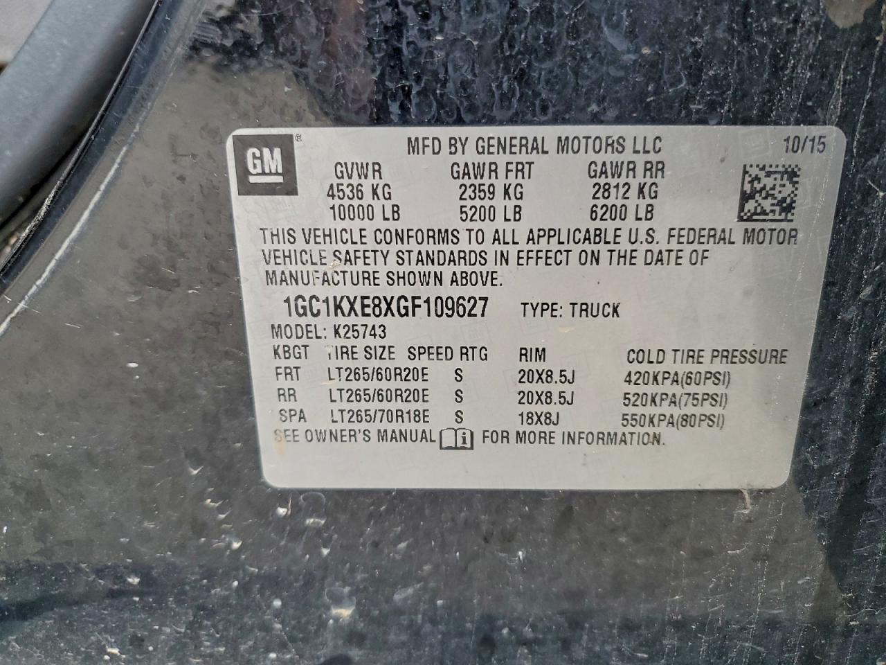 2016 CHEVROLET SILVERADO K2500 HIGH COUNTRY photo 12