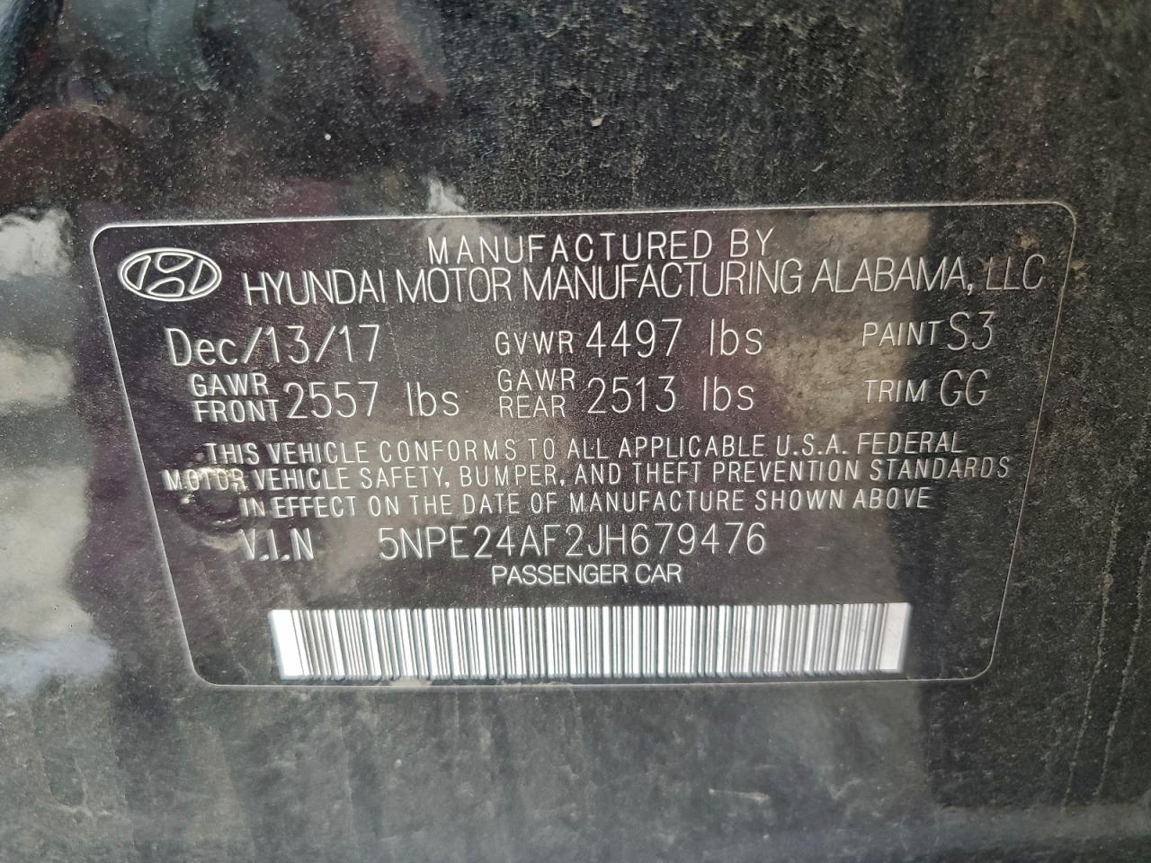 2018 HYUNDAI SONATA SE photo 12