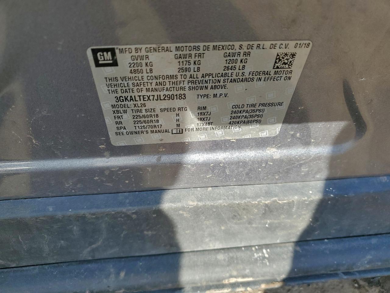 2018 GMC TERRAIN SLE photo 12
