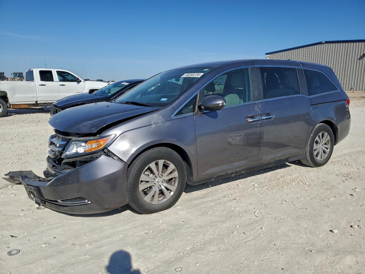 2014 HONDA ODYSSEY EX — FRONT END damage — photo 1