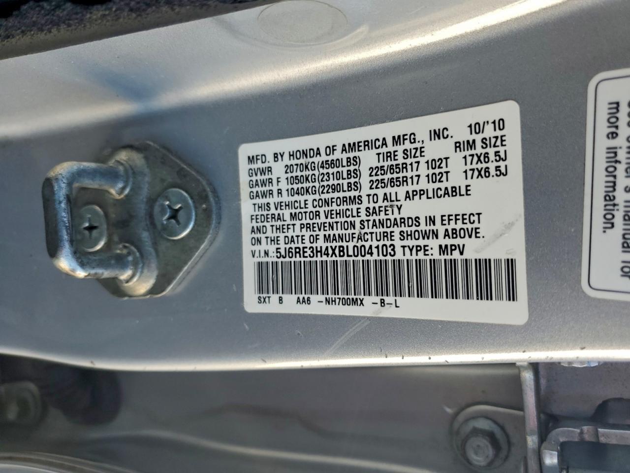 2011 HONDA CR-V SE photo 13