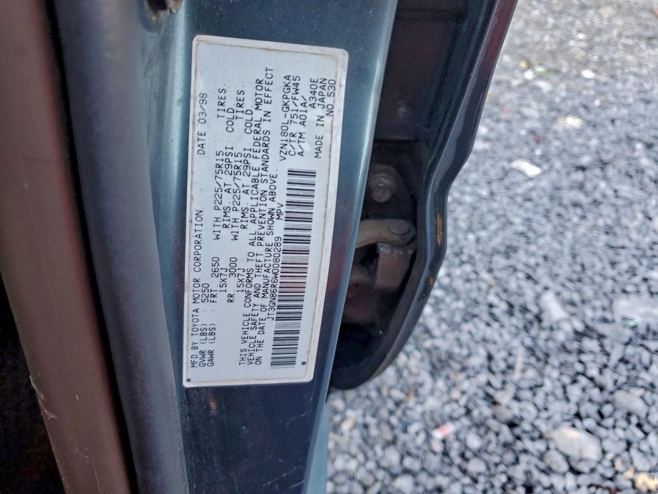 1998 TOYOTA 4RUNNER SR5 photo 12
