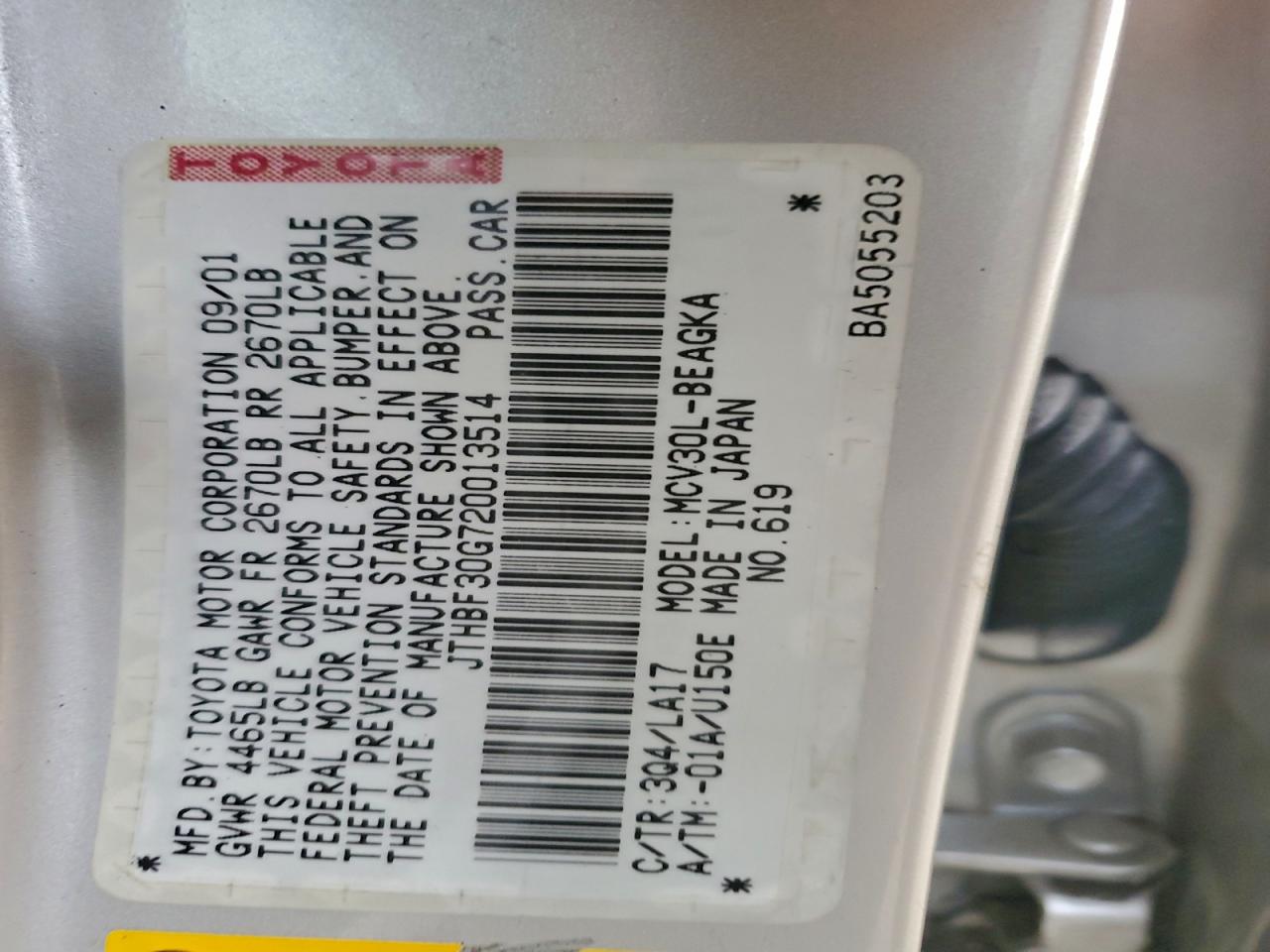 2002 LEXUS ES 300 photo 12