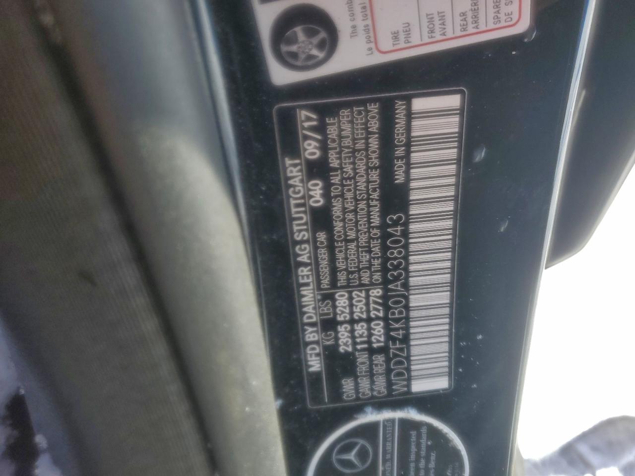 2018 MERCEDES-BENZ E 300 4MATIC photo 12