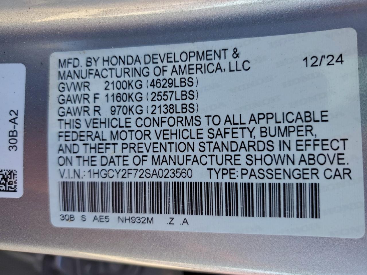 2025 HONDA ACCORD HYBRID SPORT-L photo 12